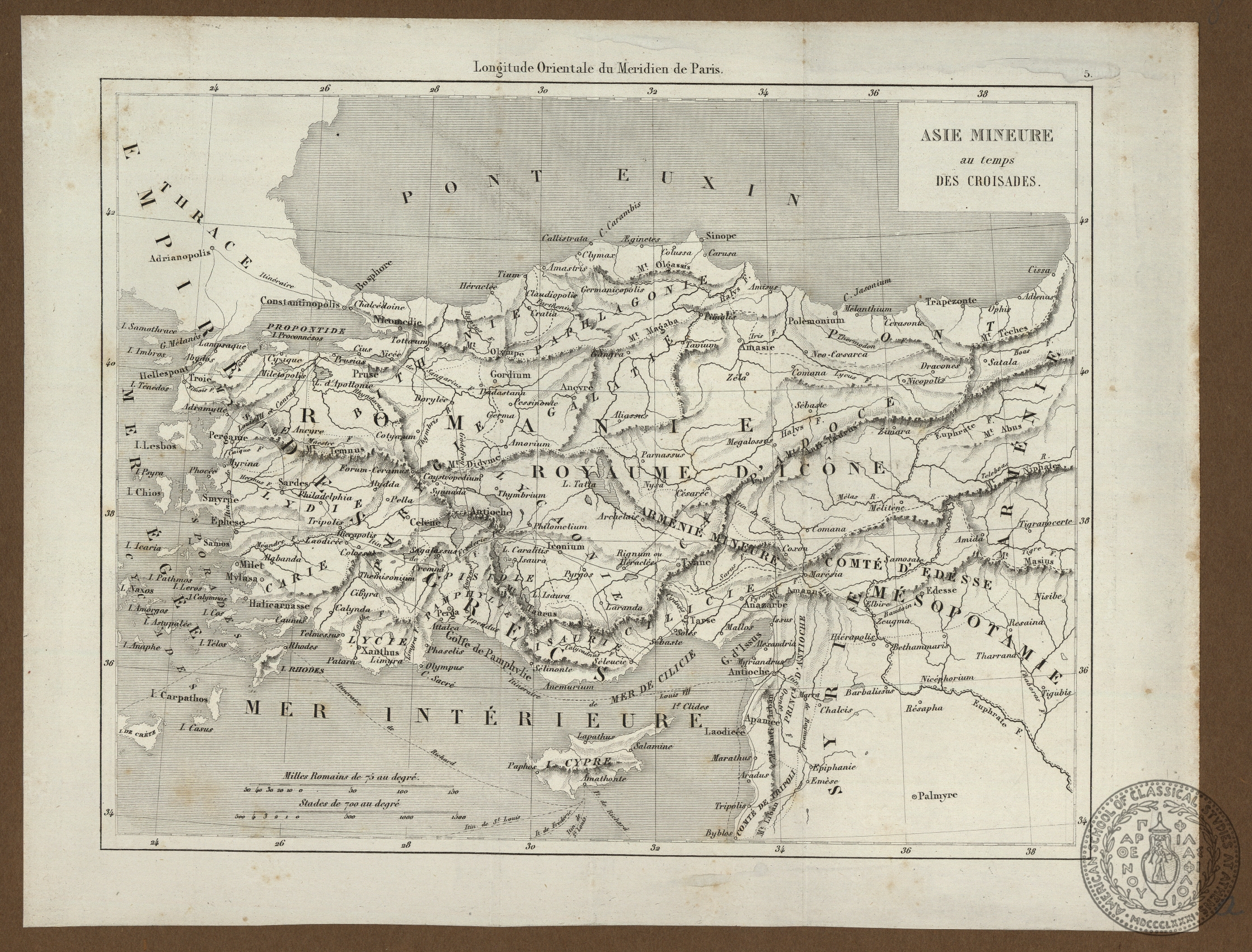 Asie Mineure au temps des Croisades.